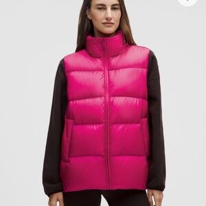 Lululemon Featherweight 900-Down-Fill Puffer Vest Large NEW retail $368 Pink